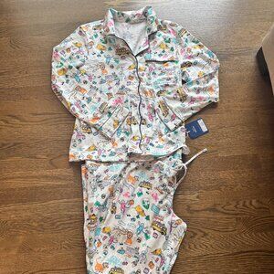 NWT ROLLER RABBIT x Target Road trip long sleeve sleeve pajama pant set XS